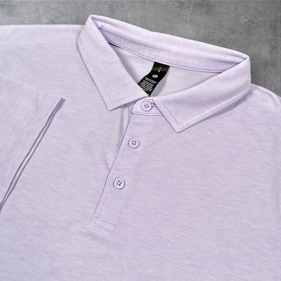 Lululemon Shirt Men's Large Evolution Polo Short Sleeve Golf Performance Stretch - Picture 1 of 10